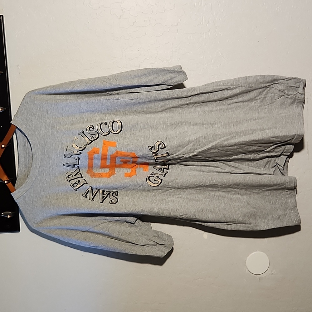 SAN FRANCISCO GIANTS 3XLT Aged Graphic Heathered Sleeve T Shirt